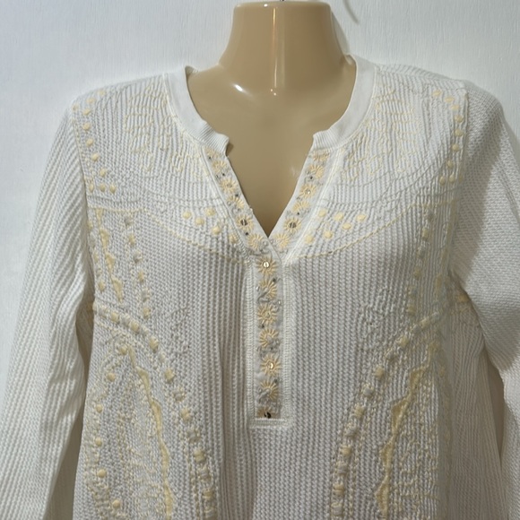 SOFT SURRENDING WOMENS PULLOVER SWEATER LONG SLEEVE CREAM SIZE SMALL - Picture 2 of 10